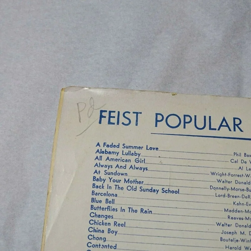 Vintage My Blue Heaven Leo Feist George Whiting Walter Donaldson Sheet Music Art - Picture 6 of 8